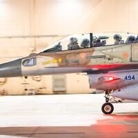 Israeli Air Force fighter jets involved in strikes in Iran in an image released June 14, 2025. (Israel Defense Forces)