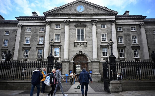 A general view of Trinity College in Dublin on September 15, 2024. (Paul Ellis/AFP)