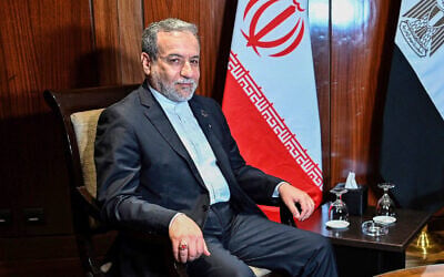 Iranian Foreign Minister Abbas Araghchi in Cairo on June 2, 2025 (AFP)