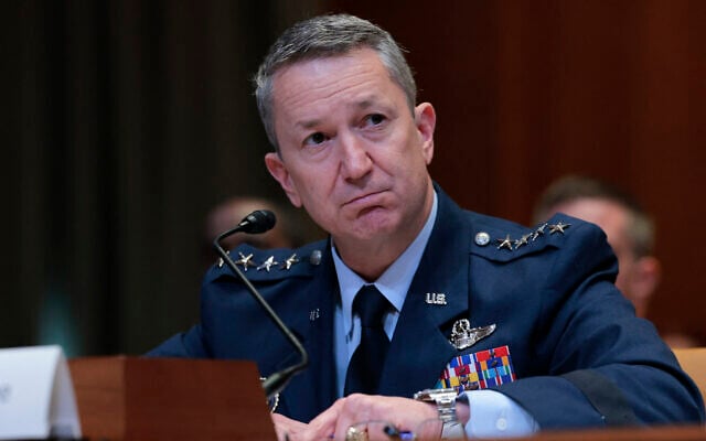 Chairman of the US Joint Chiefs of Staff, Air Force Gen. Dan Caine, testifies during a hearing before the Senate Appropriations Committee in the Dirksen Senate Office Building on June 11, 2025 in Washington. (Anna Moneymaker/Getty Images/AFP)