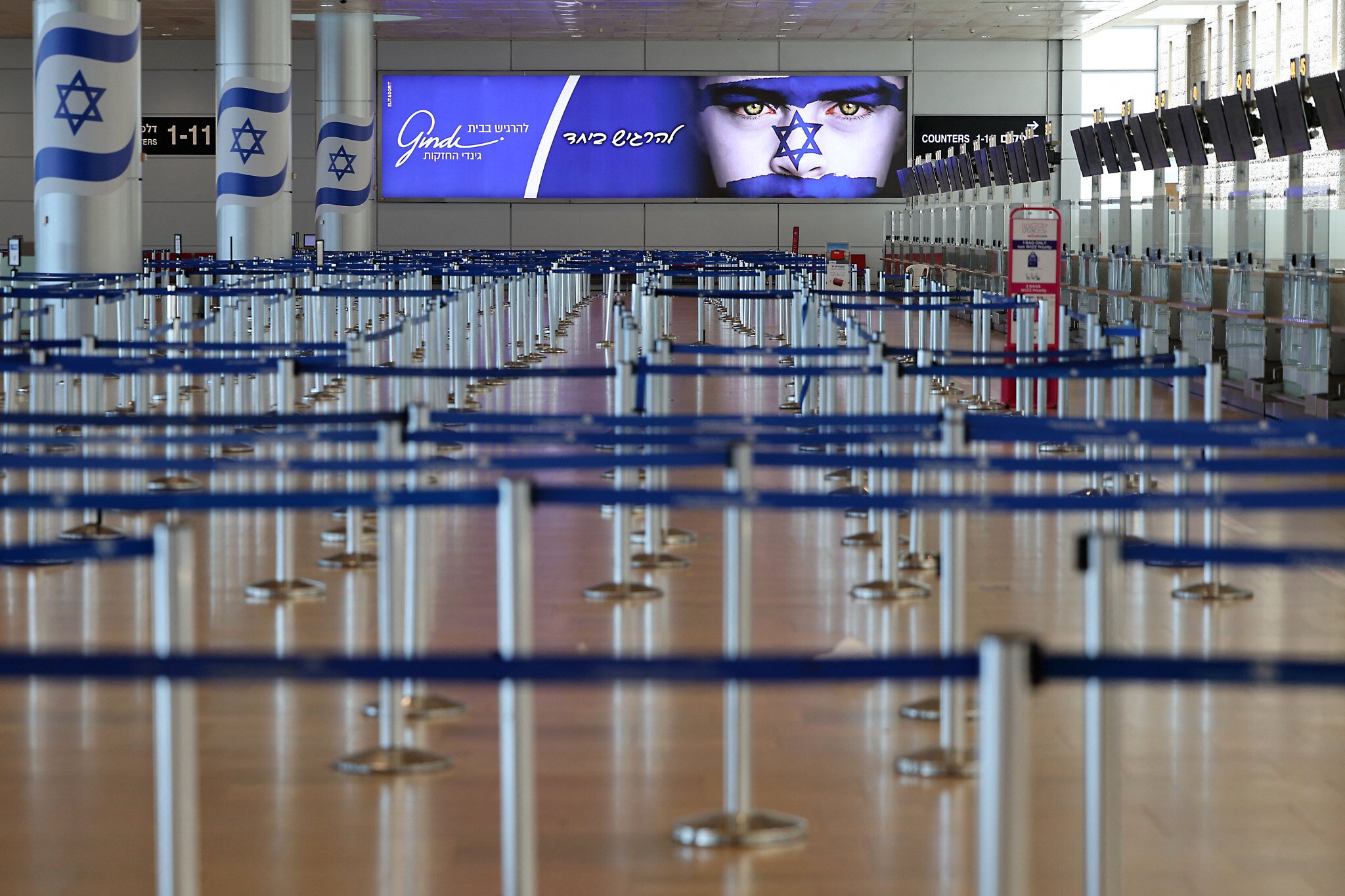 NextImg:Ben Gurion shut until further notice; Israeli airlines evacuate fleets to avoid Iranian attack