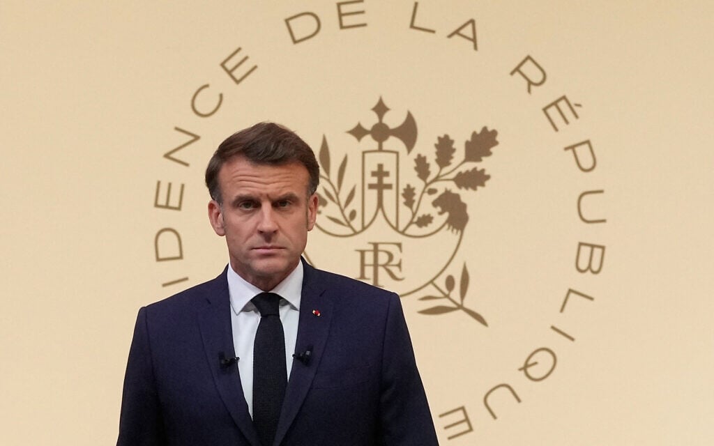 Macron says UN conference on Israeli-Palestinian conflict postponed after attack on Iran