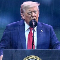 US President Donald Trump speaks during the Army 250th Anniversary Parade from the Ellipse in Washington, DC, on June 14, 2025. (Mandel NGAN / AFP)