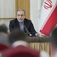 This handout picture provided by the Iranian foreign ministry shows Iran's Foreign Minister Abbas Araghchi meeting with ambassadors of foreign countries in Tehran on June 15, 2025 (Iran's Ministry of Foreign Affairs/AFP)