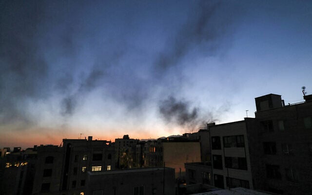 Smoke plumes billow following an overnight Israeli strike on Tehran on June 17, 2025. (Atta Kenare/AFP) Smoke plumes billow following an overnight Israeli strike on Tehran on June 17, 2025. (Atta Kenare/AFP)