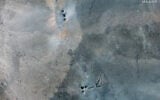 This handout satellite picture provided by Maxar Technologies and taken on June 22, 2025, shows Iran's Fordow Fuel Enrichment Plant (FFEP), northeast of the city of Qom, after US strikes on the site. (Satellite image ©2025 Maxar Technologies / AFP)