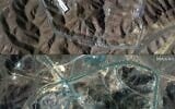 (COMBO) This combination of pictures created on June 22, 2025 using handout satellite images released by Maxar Technologies shows Iran's Fordo Fuel Enrichment Plant (FFEP), northeast of the city of Qom on on June 19, 2025 (top), and Iran's Fordo Fuel Enrichment Plant (FFEP), northeast of the city of Qom, after US strikes on the site June 22, 2025 (bottom). (Satellite image ©2025 Maxar Technologies / AFP)