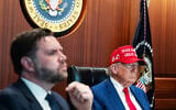 In a photo released by the White House via X, US President Donald Trump (R) and Vice President JD Vance (L) are seen in the Situation Room of the White House on June 21, 2025 in Washington, DC (Photo by WHITE HOUSE / AFP)