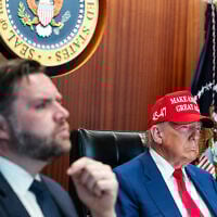In a photo released by the White House via X, US President Donald Trump (R) and Vice President JD Vance (L) are seen in the Situation Room of the White House on June 21, 2025 in Washington, DC (Photo by WHITE HOUSE / AFP)