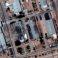 This handout satellite picture provided by Maxar Technologies and taken on June 16, 2025, shows the Isfahan nuclear enrichment facility in central Iran. (Satellite image ©2025 Maxar Technologies / AFP)