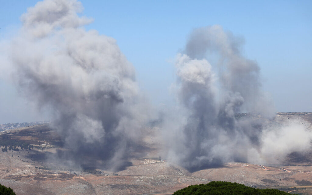 IDF hits Hezbollah targets, blames terror group rocket fire for death of woman in area