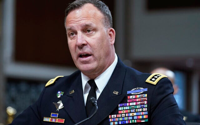 Lt. Gen. Michael E. Kurilla, testifies during a Senate committee hearing March 16, 2023, on Capitol Hill in Washington. (AP Photo/Mariam Zuhaib) Lt. Gen. Michael E. Kurilla, testifies during a Senate committee hearing March 16, 2023, on Capitol Hill in Washington. (AP Photo/Mariam Zuhaib)