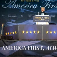 Then-President-elect Donald Trump speaks during an America First Policy Institute gala at his Mar-a-Lago estate, November 14, 2024, in Palm Beach, Florida. (AP/Alex Brandon)