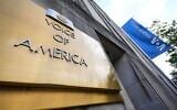 The Voice of America building is seen in Washington, DC, May 5, 2025. (AP Photo/Gene J. Puskar)