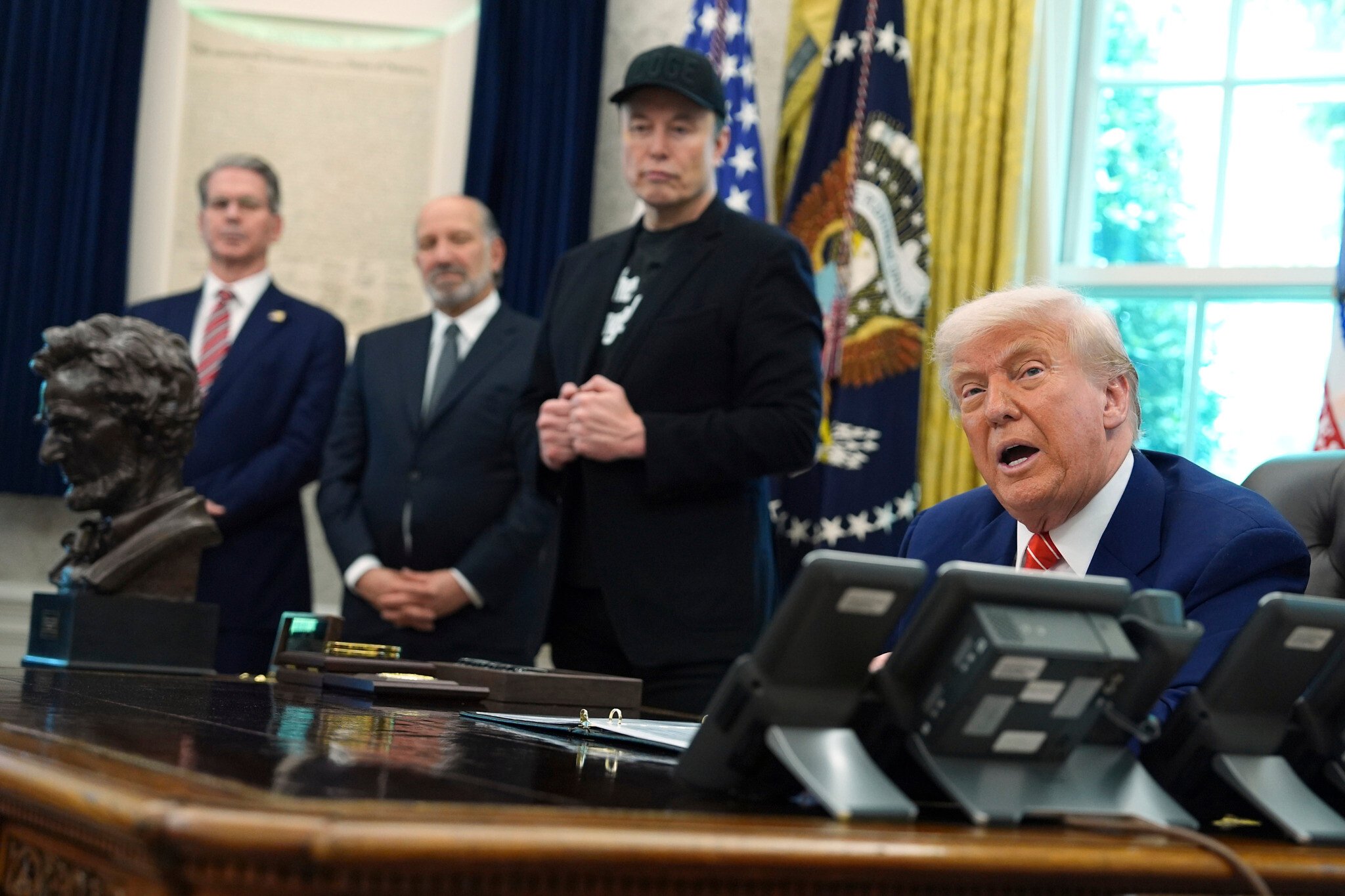 NextImg:Musk brawled with US treasury secretary, shoved him ‘like a rugby player’ – report