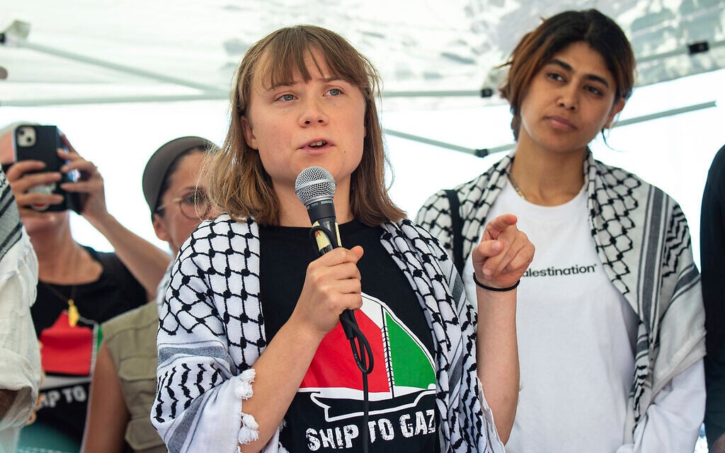 Activist aid ship carrying Greta Thunberg reaches Egypt’s coast as it heads for Gaza