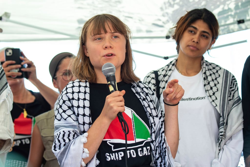 Activist aid ship carrying Greta Thunberg reaches Egypt’s coast as it heads for Gaza