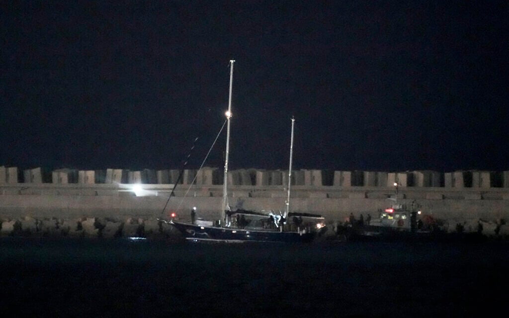 Gaza-bound activist boat towed to Ashdod port after Israeli interception