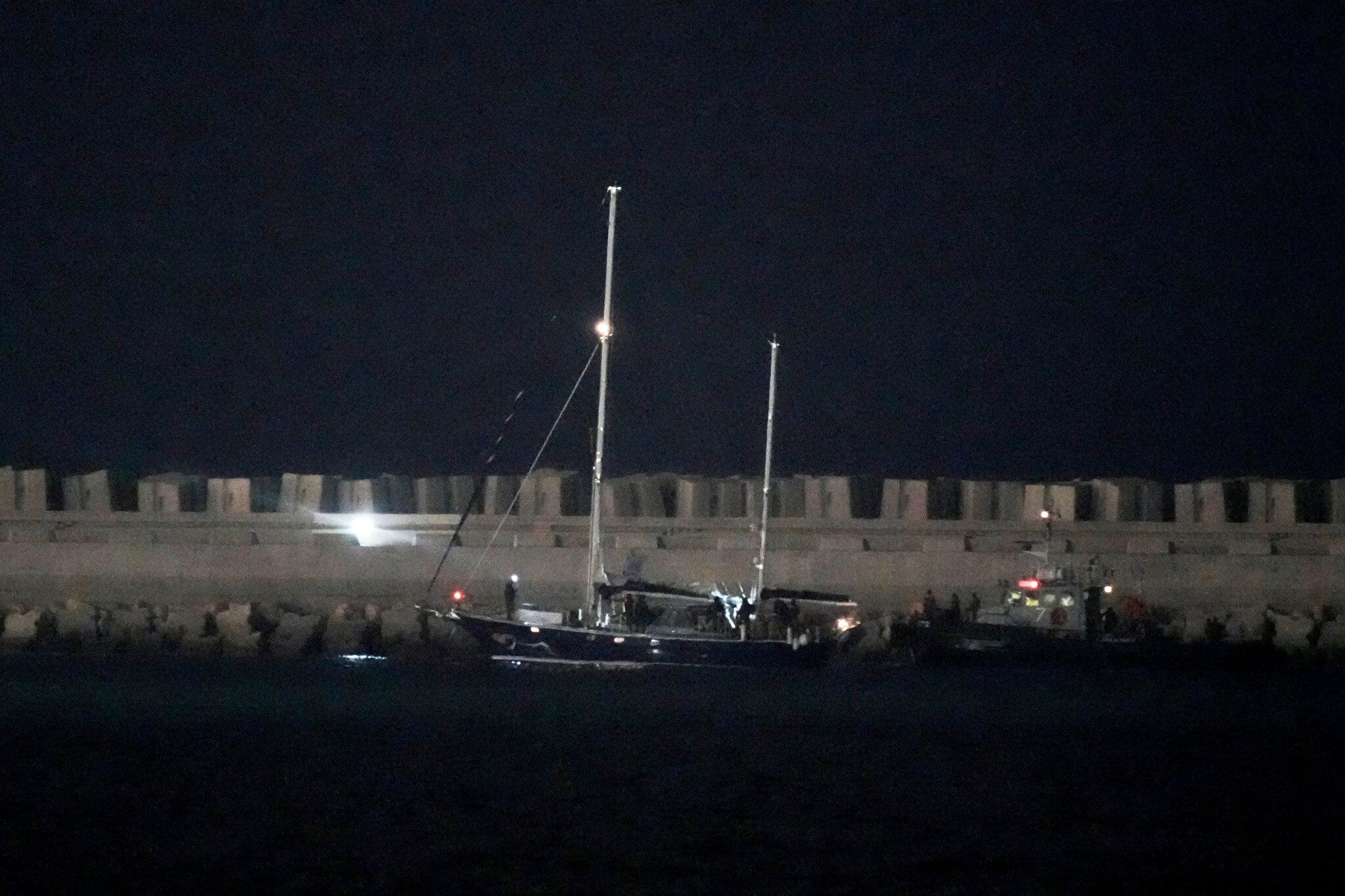 NextImg:Gaza-bound activist boat towed to Ashdod port after Israeli interception