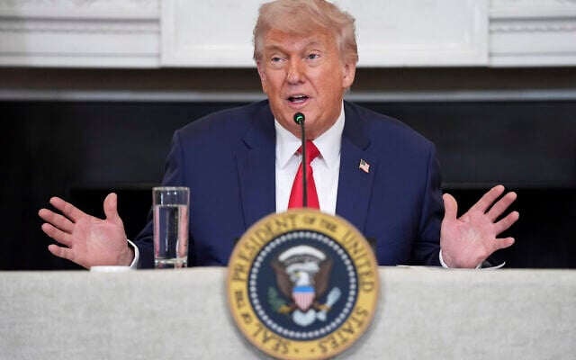 US President Donald Trump speaks during an 'Invest in America' roundtable with business leaders at the White House, Monday, June 9, 2025, in Washington. (AP Photo/Evan Vucci) US President Donald Trump speaks during an 'Invest in America' roundtable with business leaders at the White House, Monday, June 9, 2025, in Washington. (AP Photo/Evan Vucci)