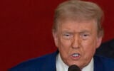 US President Donald Trump speaks from the East Room of the White House in Washington, June 21, 2025. (Carlos Barria/Pool via AP)