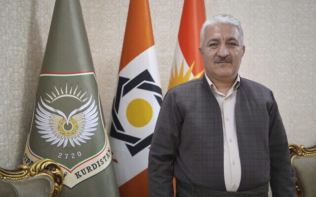 Khalil Naderi, spokesperson for the Kurdistan Freedom Party, or PAK, a separatist Iranian Kurdish group based in Iraq, poses for a portrait at a party office in an undisclosed location in Iraq's Irbil governorate, June 21, 2025. (AP Photo/Rashid Yahya) Khalil Naderi, spokesperson for the Kurdistan Freedom Party, or PAK, a separatist Iranian Kurdish group based in Iraq, poses for a portrait at a party office in an undisclosed location in Iraq's Irbil governorate, June 21, 2025. (AP Photo/Rashid Yahya)