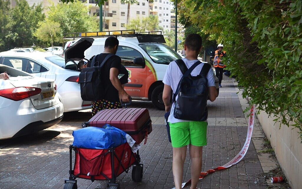 Oct. 7 evacuees from Kibbutz Re’im are fleeing back home amid Iranian missile fire