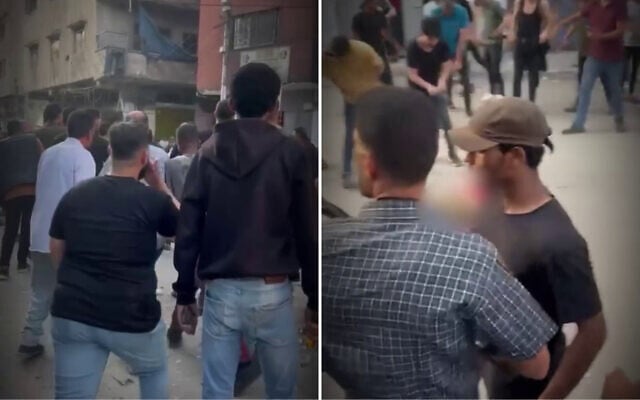 Footage released by COGAT, the Coordinator of Government Activities in the Territories, on June 8, 2025, shows an alleged Hamas execution of a Palestinian in Gaza City (COGAT).