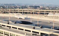 First plane operated by El Al bringing back Israelis from Larnaca arrives at Tel Aviv's Ben Gurion Airport, June 18, 2025. (video screenshot/courtesy of Israel Airports Authority)
