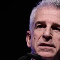 Mossad chief David Barnea in Tel Aviv, on February 25, 2025. (Tomer Neuberg/Flash90)