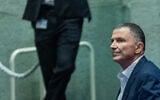 MK Yuli Edelstein, chair of the Knesset Foreign Affairs and Defense Committee, in the Knesset, Jerusalem, on June 4, 2025. (Yonatan Sindel/Flash90)