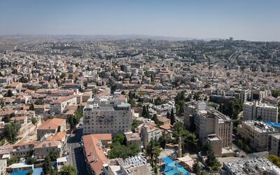 A view of Jerusalem as it anticipitates an attack from Iran on Israel. June 13, 2025 (Chaim Goldberg/FLASH90)
