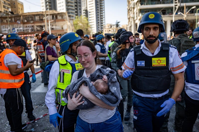‘Like an earthquake:’ Ramat Gan reels after missile slams into financial hub