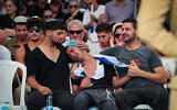 Family and friends of Israeli soldier Staff Sgt. Ronel Ben-Moshe attend his funeral at the military cemetery in Rehovot on June 25, 2025. He was killed in combat in the Gaza Strip. (Yossi Aloni/Flash90)