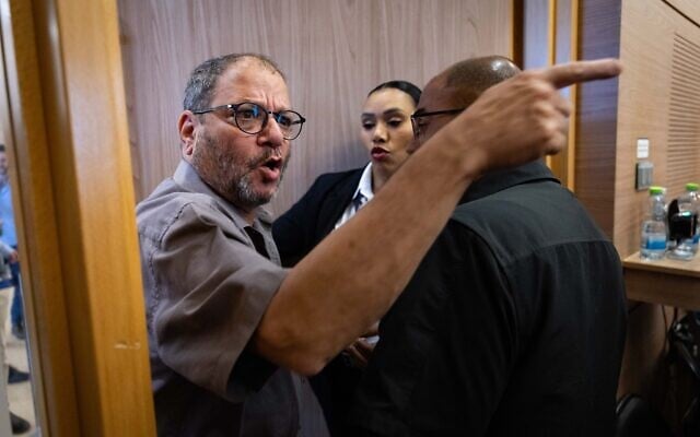 Hadash-Ta'al MK Ofer Cassif is removed from the Knesset House Committee on June 30, 2025. (Yonatan Sindel/Flash90) Hadash-Ta'al MK Ofer Cassif is removed from the Knesset House Committee on June 30, 2025. (Yonatan Sindel/Flash90)