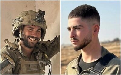 Cpt. Tal Movshovitz (L) and Staff Sgt. Naveh Leshem (Israel Defense Forces)