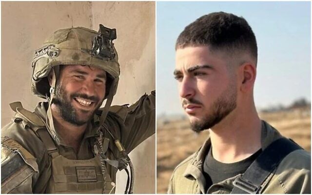 Cpt. Tal Movshovitz (L) and Staff Sgt. Naveh Leshem (Israel Defense Forces)