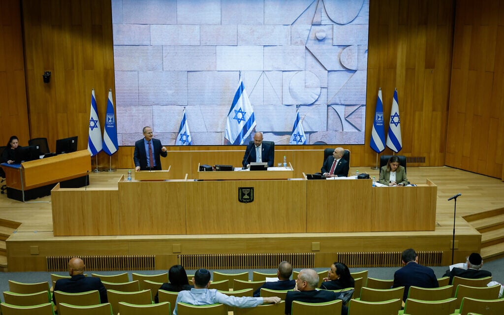 Pared-down Knesset convenes in conference room for wartime session amid Iran strikes