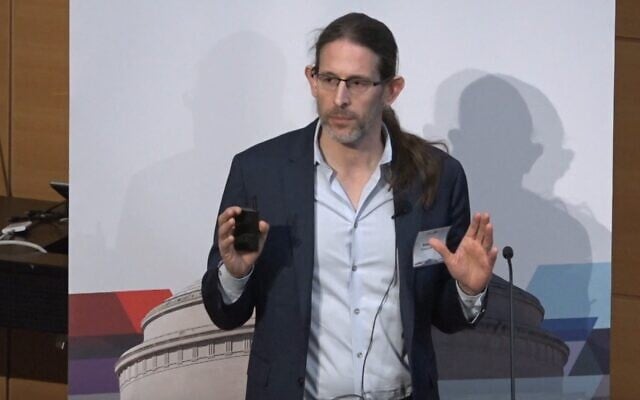 MIT professor Retsef Levi lectures on the effects of generative AI on commerce at the Massachusetts Institute of Technology in Cambridge, December 18, 2023. (YouTube screenshot) MIT professor Retsef Levi lectures on the effects of generative AI on commerce at the Massachusetts Institute of Technology in Cambridge, December 18, 2023. (YouTube screenshot)