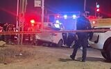 The scene of a deadly collision near Segev Shalom on June 7, 2025 (Magen David Adom)