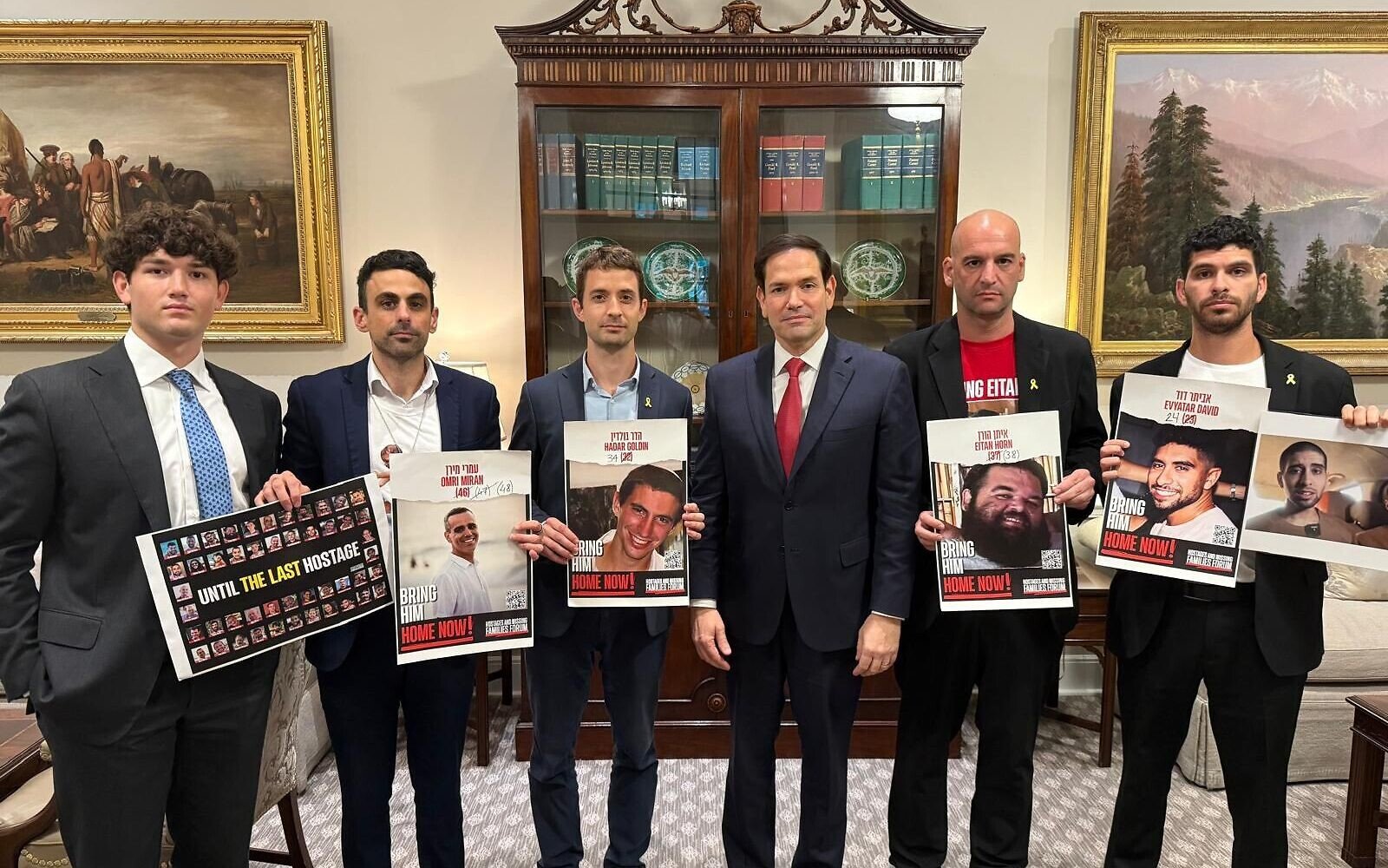 NextImg:Rubio meets with hostage families: ‘Real victory in Gaza will be when they are all home’