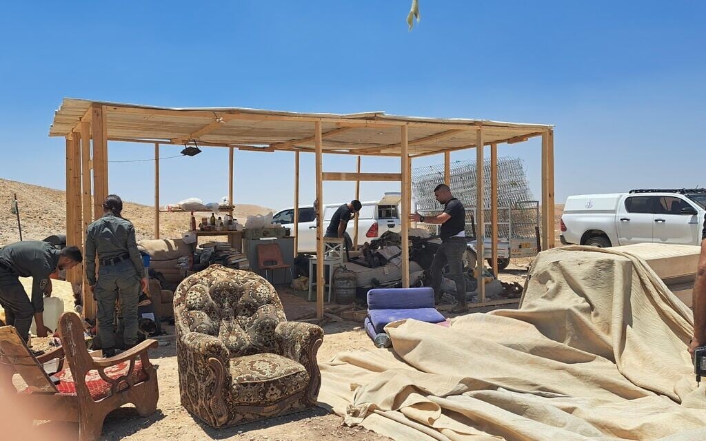 5 illegal West Bank outposts razed by security services after attacks on IDF troops