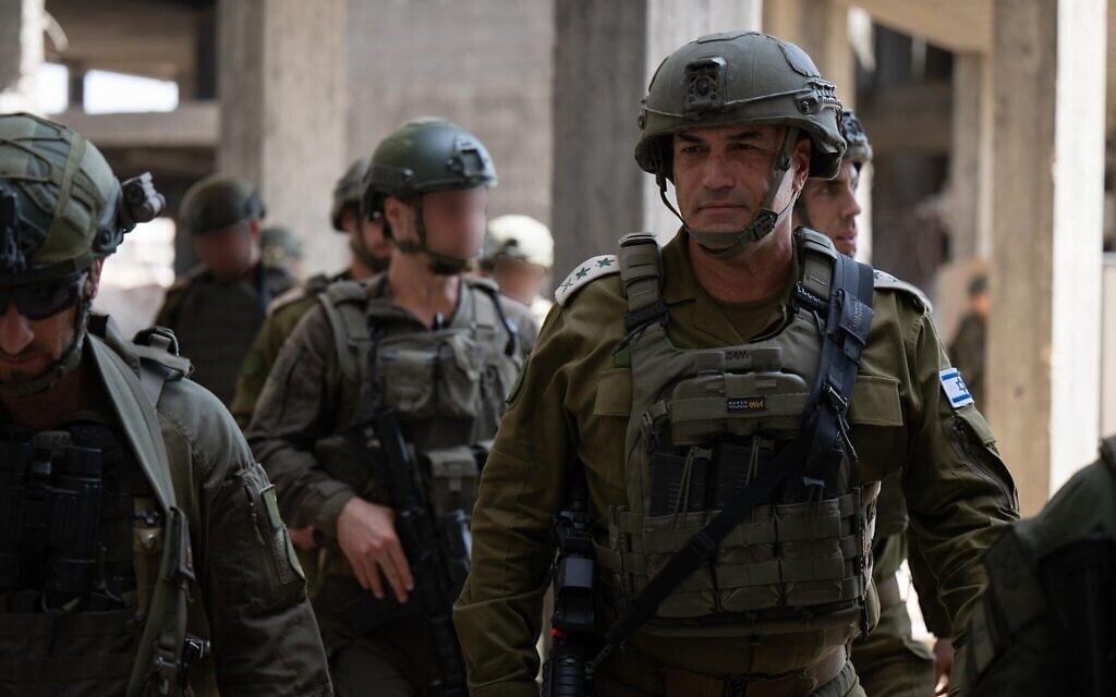 IDF Chief of Staff Lt. Gen. Eyal Zamir is seen in southern Gaza, June 1, 2025. (Israel Defense Forces)