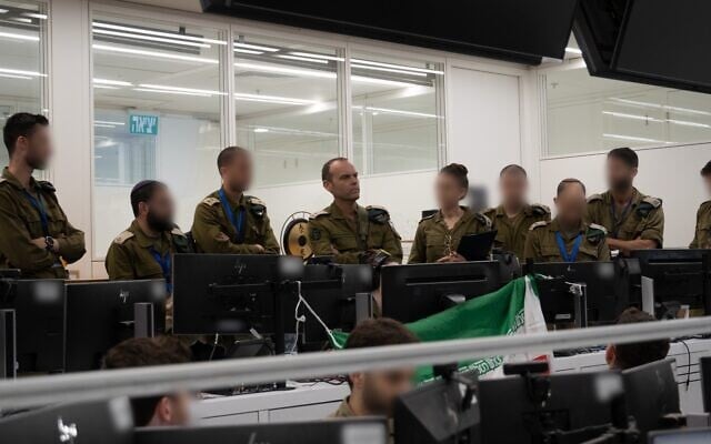 Military Intelligence Directorate chief Maj. Gen. Shlomi Binder meets with officers at one of the unit's bases, June 17, 2025. (Israel Defense Forces) Military Intelligence Directorate chief Maj. Gen. Shlomi Binder meets with officers at one of the unit's bases, June 17, 2025. (Israel Defense Forces)