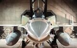 An IAF fighter pepares to depart to carry out strikes in Iran in a picture released on June 14, 2023 (Israel Defense Forces)
