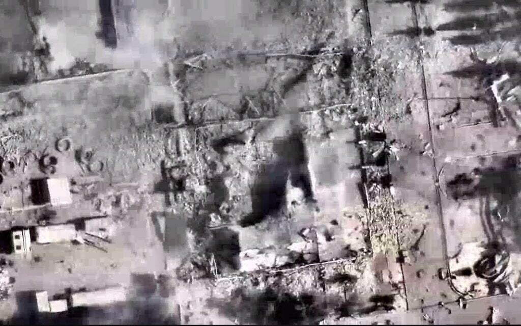 Footage released by the IDF on June 21, 2025, shows the aftermath of Israeli strikes on Iran's Isfahan nuclear facility. (Israel Defense Forces)