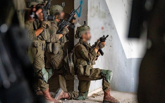 IDF troops operate in southern Gaza's Khan Younis, in a handout photo issued by the military on June 5, 2025. (Israel Defense Forces)