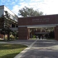 The University of Florida Levin College of Law. (Screenshot via JTA)