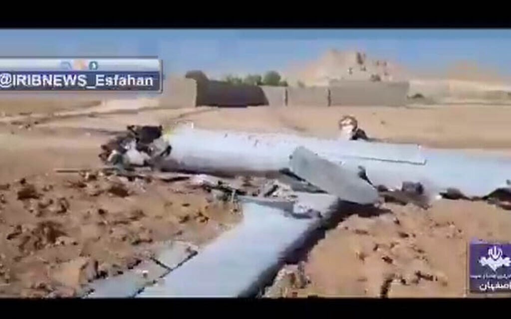 In first, Israeli drone shot down over Iran; IDF says no fear of information leaking