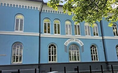 The Trondheim Synagogue in Norway, one of the northernmost synagogues in the world, marks its 100-year anniversary in October 2025. (Dan Fellner/ JTA)